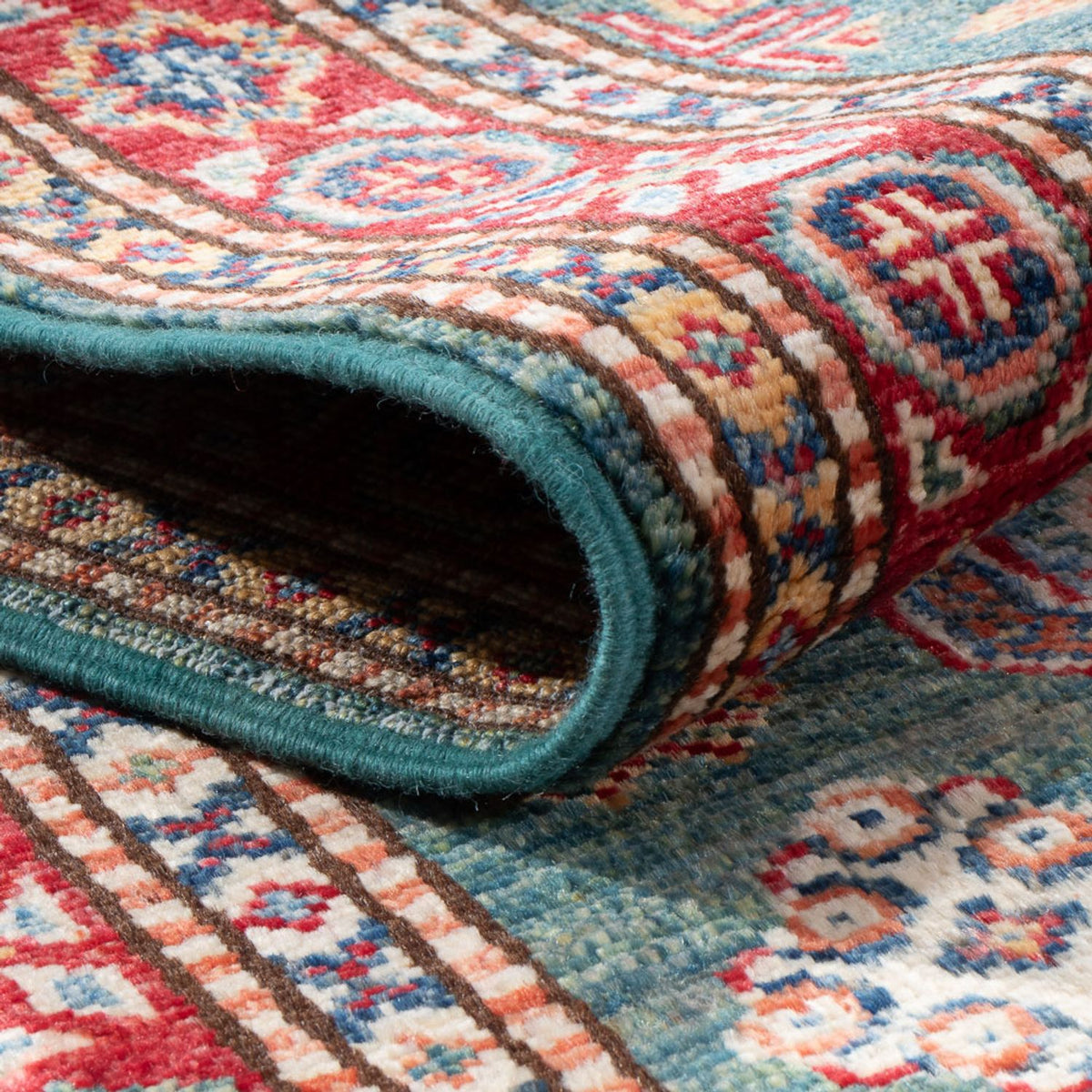 Runner Ziegler Carpet - Kazak - 187 x 60 cm - ljusgrön