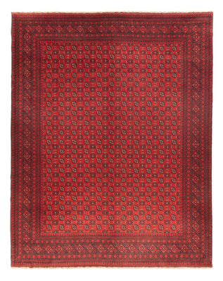 Afghansk matta - Filpa - 392 x 308 cm - bordeaux röd