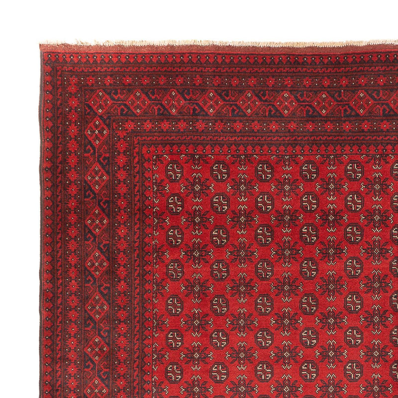 Afghansk matta - Filpa - 392 x 308 cm - bordeaux röd