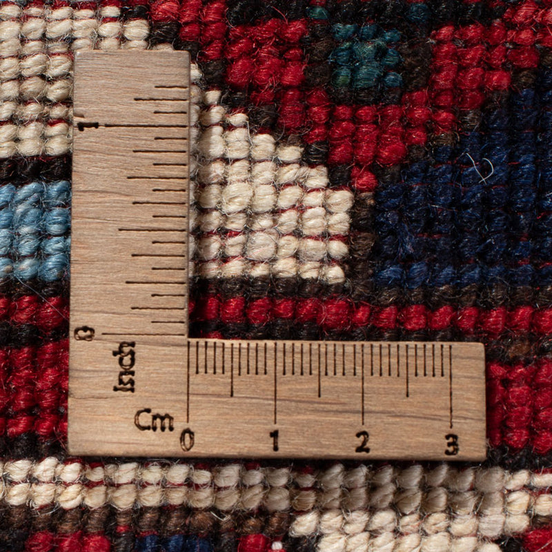 Afghansk matta - 379 x 307 cm - röd