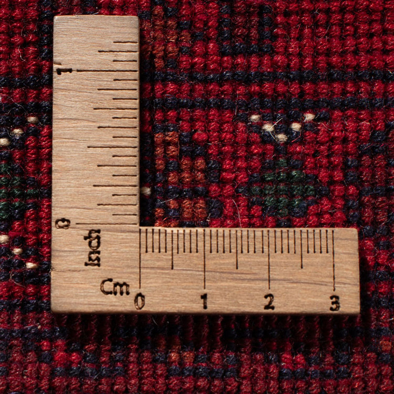 Afghansk matta - 404 x 298 cm - röd