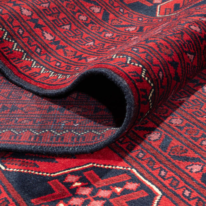 Afghansk matta - Kunduz - 366 x 297 cm - röd