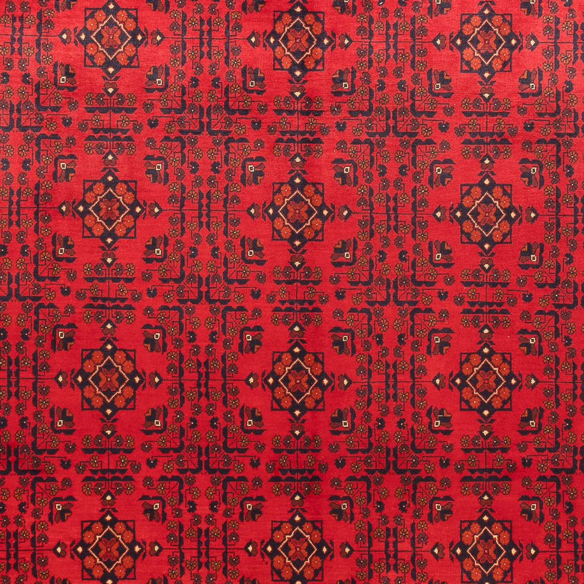 Afghansk matta - Kunduz - 382 x 309 cm - röd