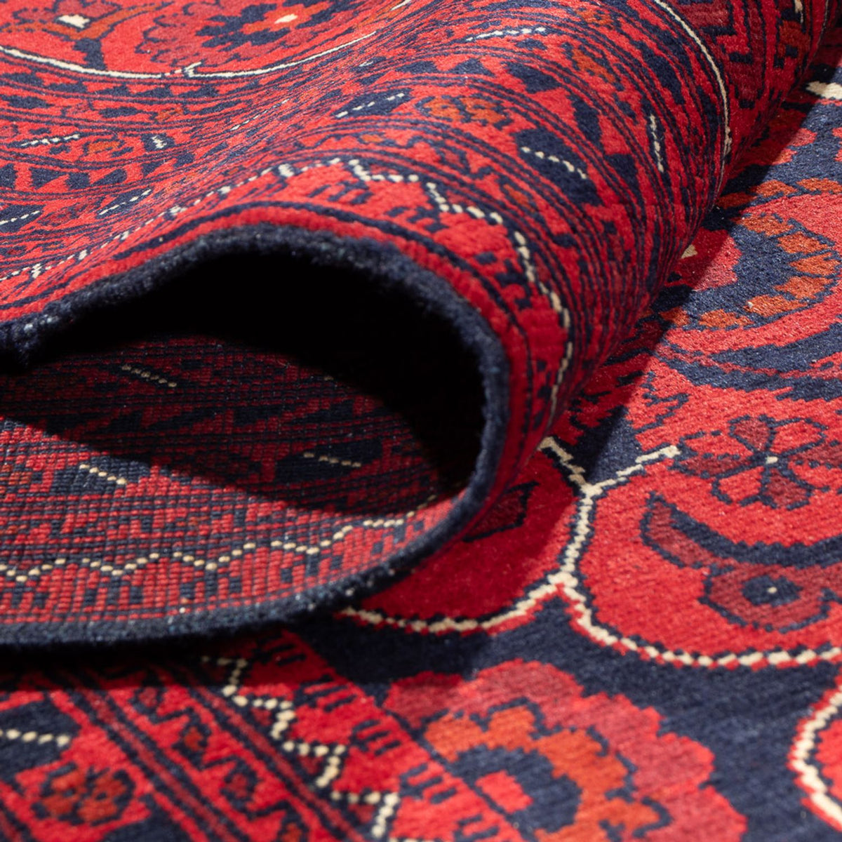 Afghansk matta - Kunduz - 379 x 297 cm - röd