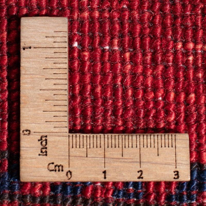 Runner Afghansk matta - 395 x 76 cm - röd