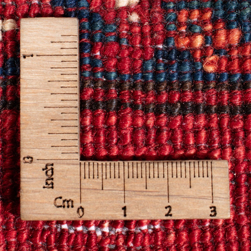 Runner Afghansk matta - 395 x 77 cm - röd