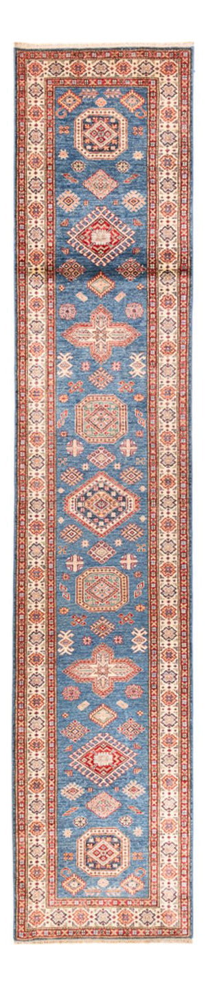Runner Ziegler Carpet - Kazak - 404 x 87 cm - blå