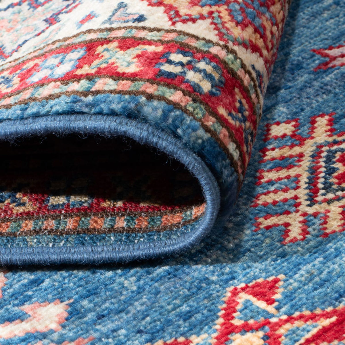 Runner Ziegler Carpet - Kazak - 404 x 87 cm - blå