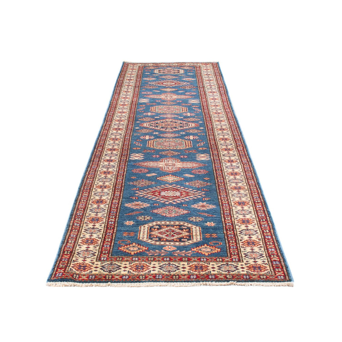 Runner Ziegler Carpet - Kazak - 404 x 87 cm - blå