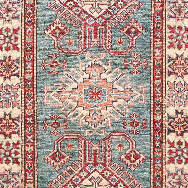 Runner Ziegler Carpet - Kazak - 327 x 78 cm - ljusgrön