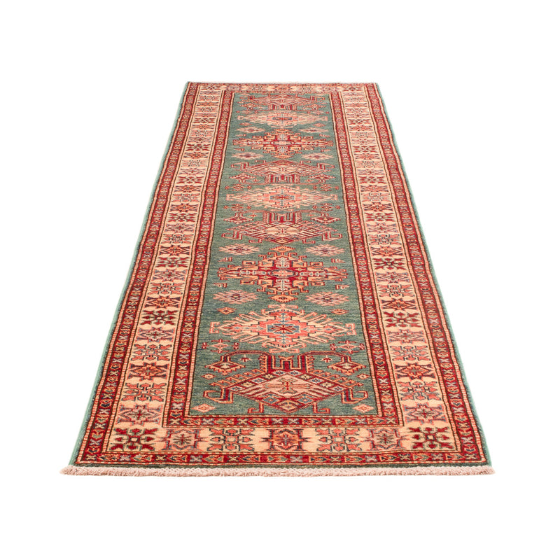 Runner Ziegler Carpet - Kazak - 327 x 78 cm - ljusgrön
