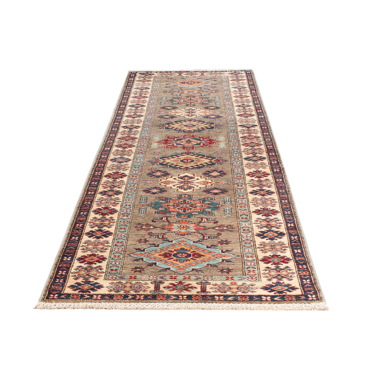 Runner Ziegler Carpet - Kazak - 317 x 81 cm - ljusgrå
