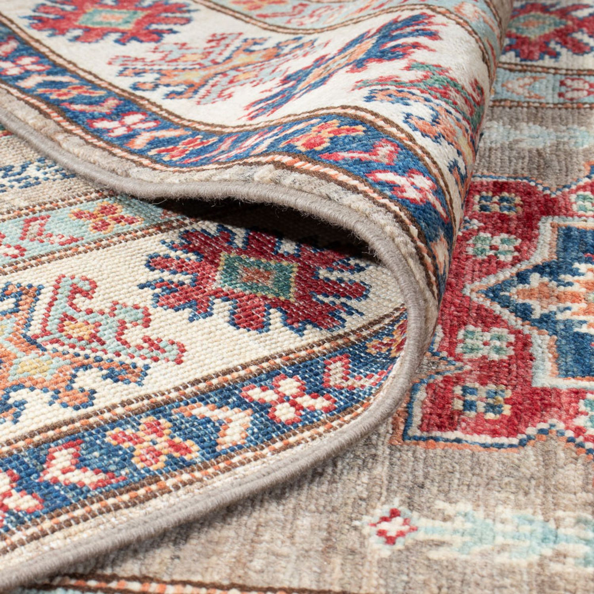 Runner Ziegler Carpet - Kazak - 305 x 83 cm - ljusgrå