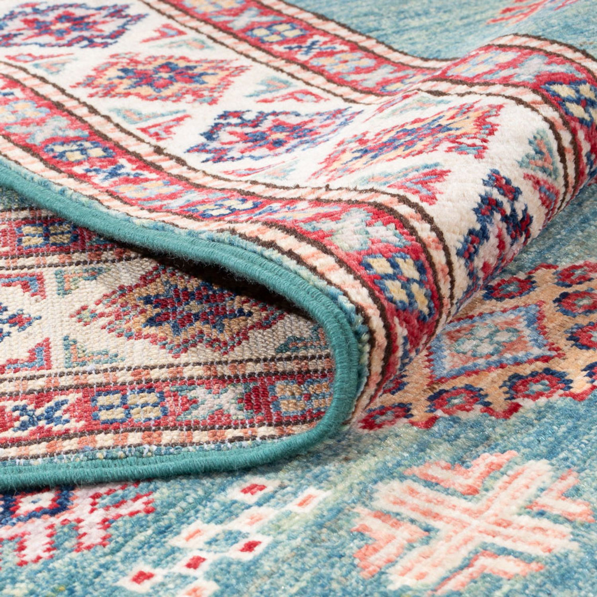 Runner Ziegler Carpet - Kazak - 302 x 83 cm - turkos