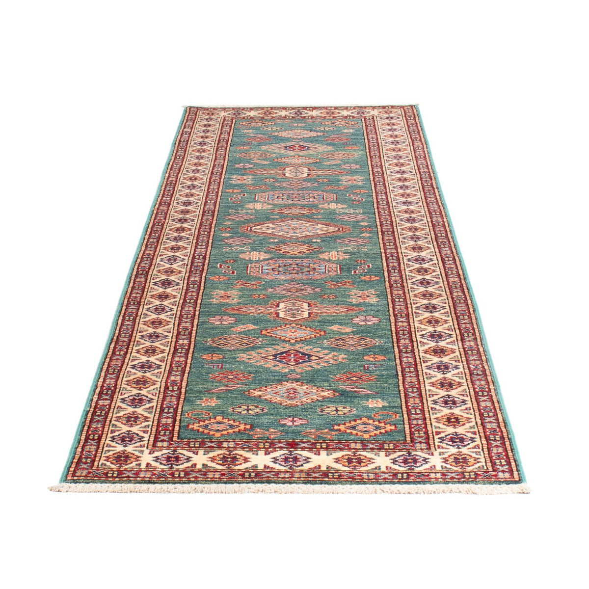 Runner Ziegler Carpet - Kazak - 302 x 83 cm - turkos