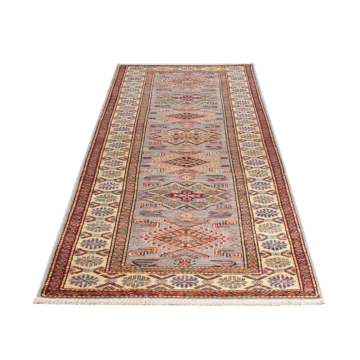 Runner Ziegler Carpet - Kazak - 306 x 80 cm - ljusbrun
