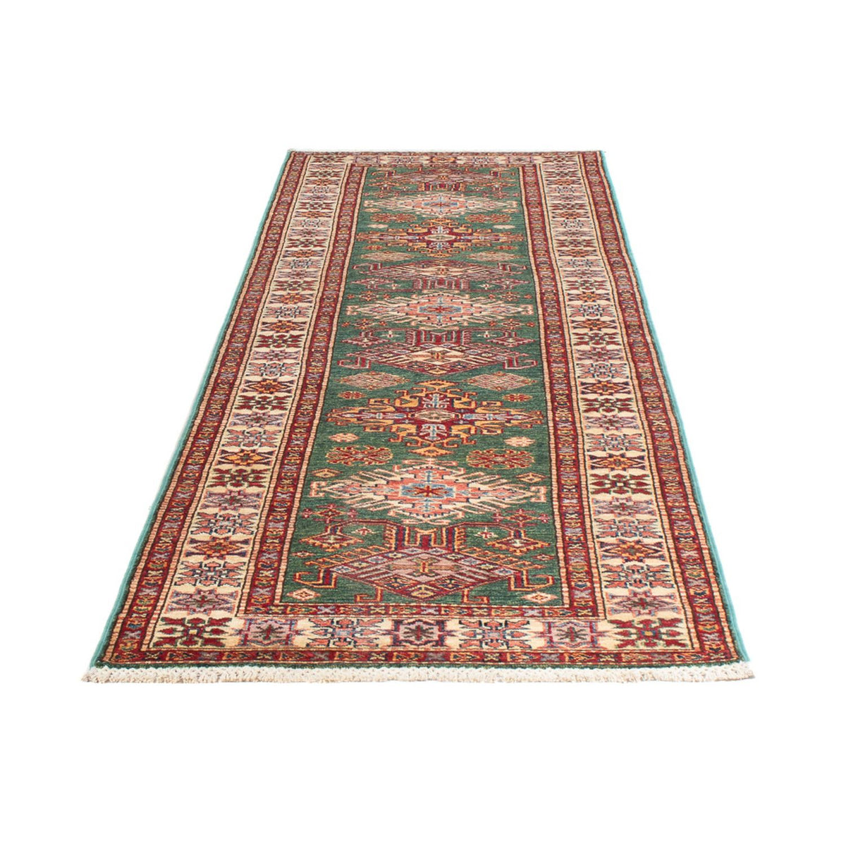 Runner Ziegler Carpet - Kazak - 297 x 80 cm - grön