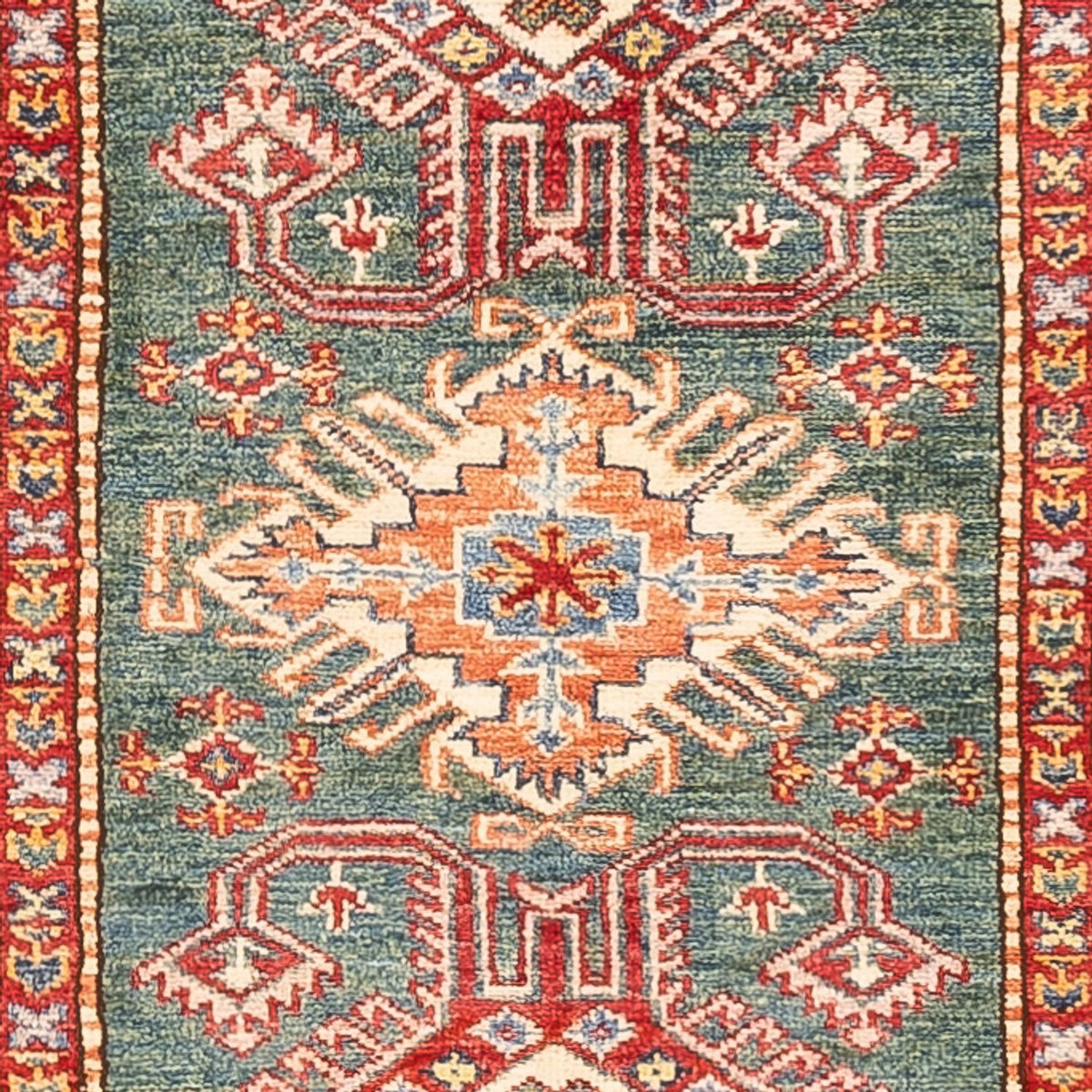 Runner Ziegler Carpet - Kazak - 298 x 81 cm - grön