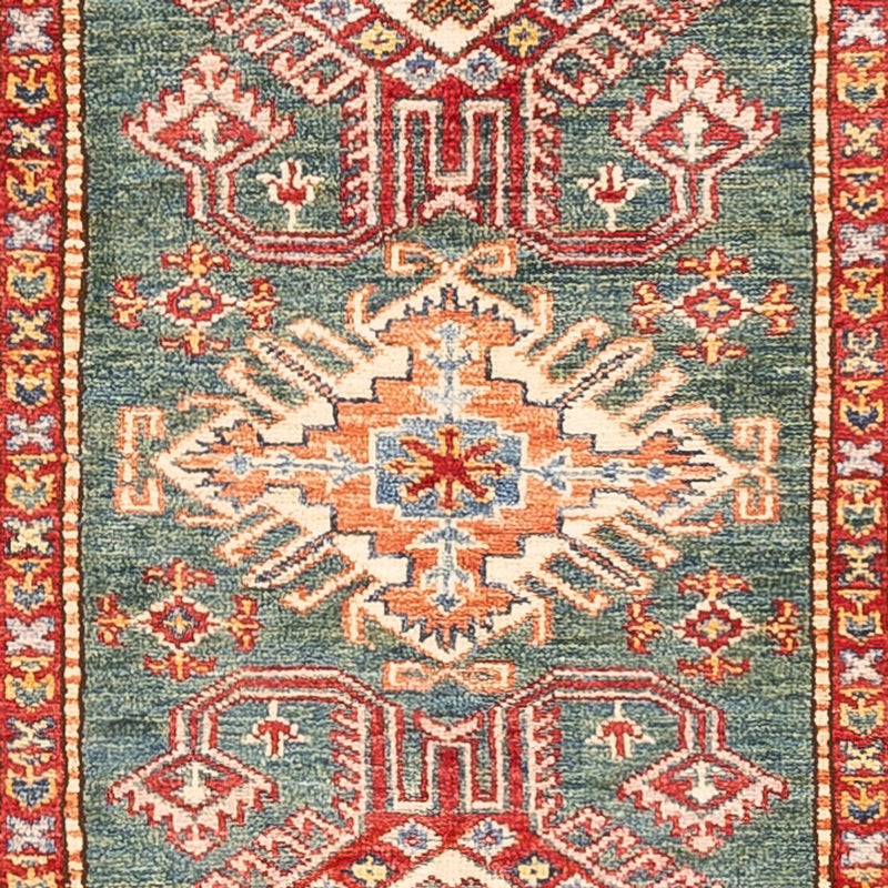 Runner Ziegler Carpet - Kazak - 298 x 81 cm - grön