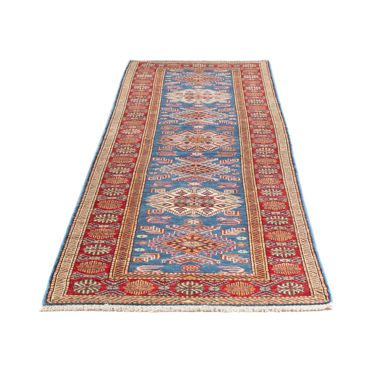 Runner Ziegler Carpet - Kazak - 306 x 79 cm - blå