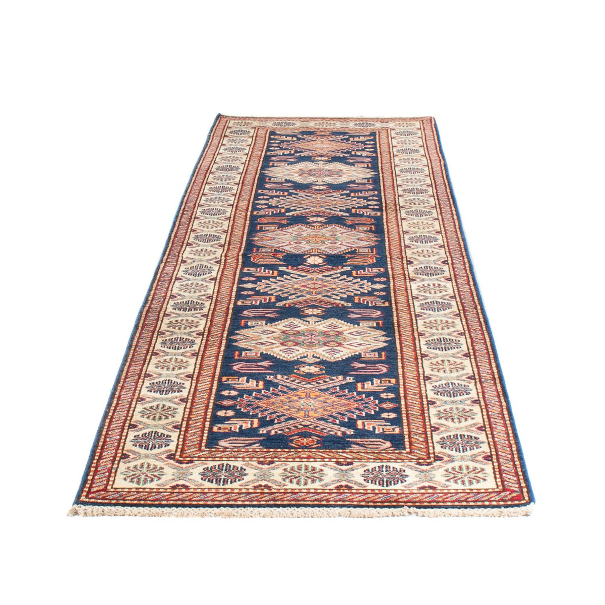 Runner Ziegler Carpet - Kazak - 302 x 84 cm - blå
