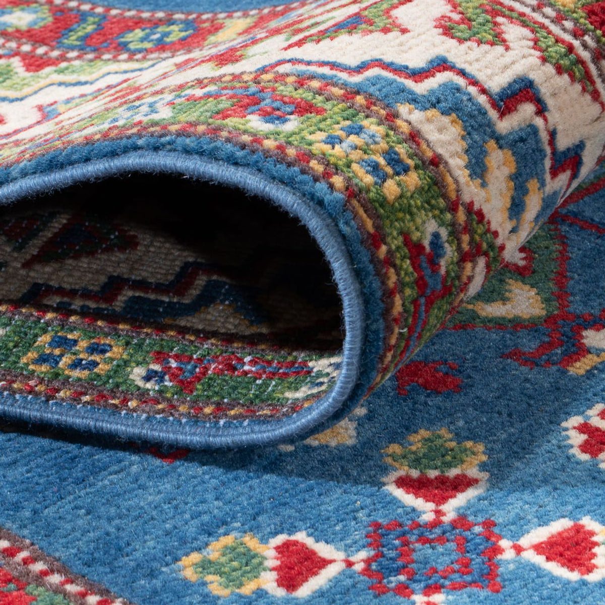 Runner Ziegler Carpet - Kazak - 403 x 78 cm - mörkblå