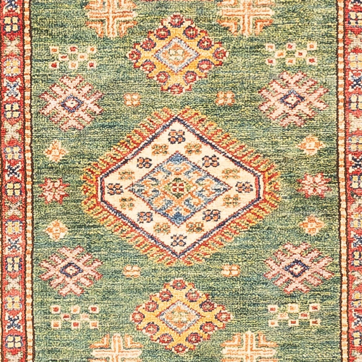 Runner Ziegler Carpet - Kazak - 295 x 76 cm - grön