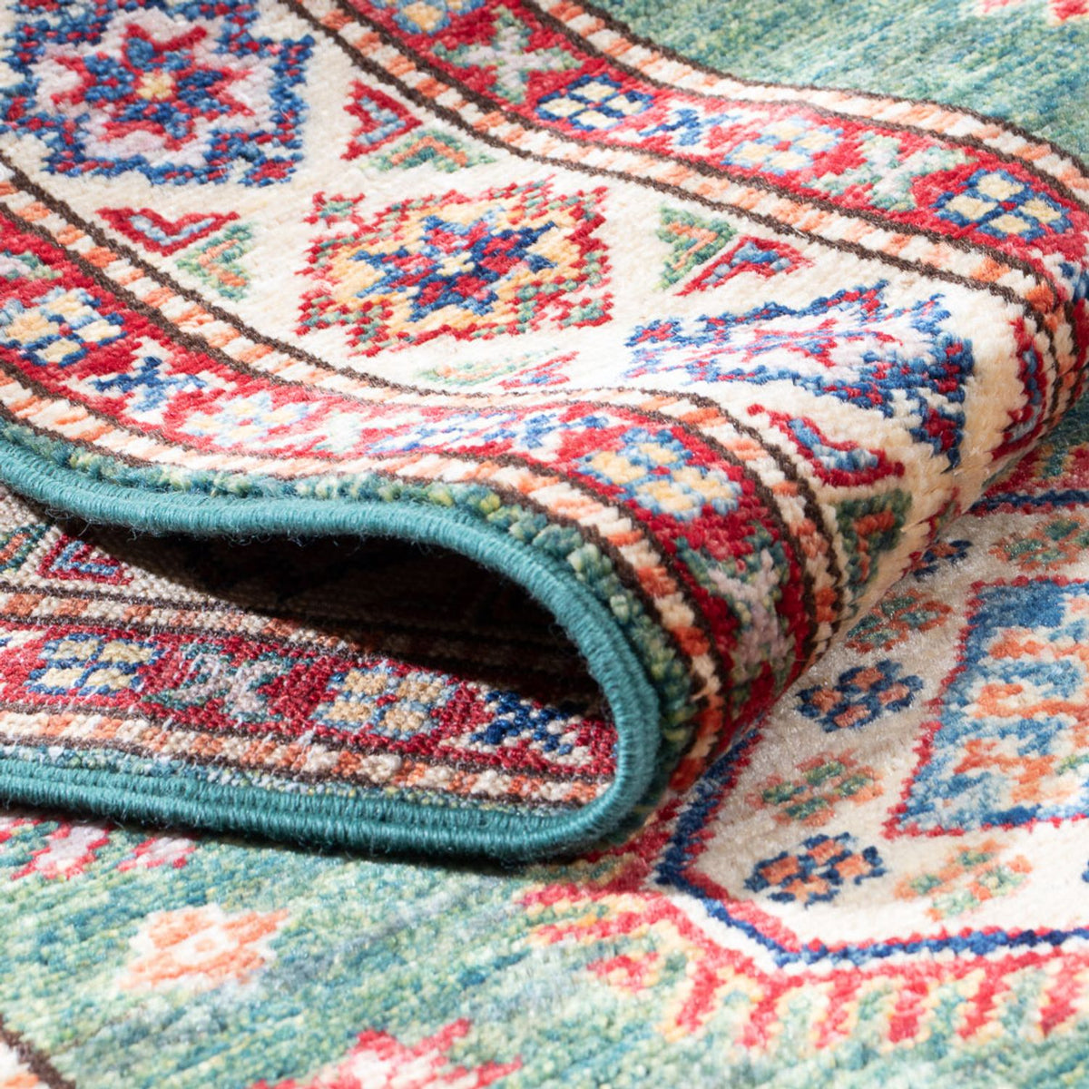 Runner Ziegler Carpet - Kazak - 295 x 76 cm - grön