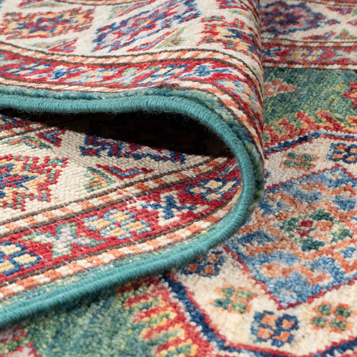Runner Ziegler Carpet - Kazak - 296 x 80 cm - grön