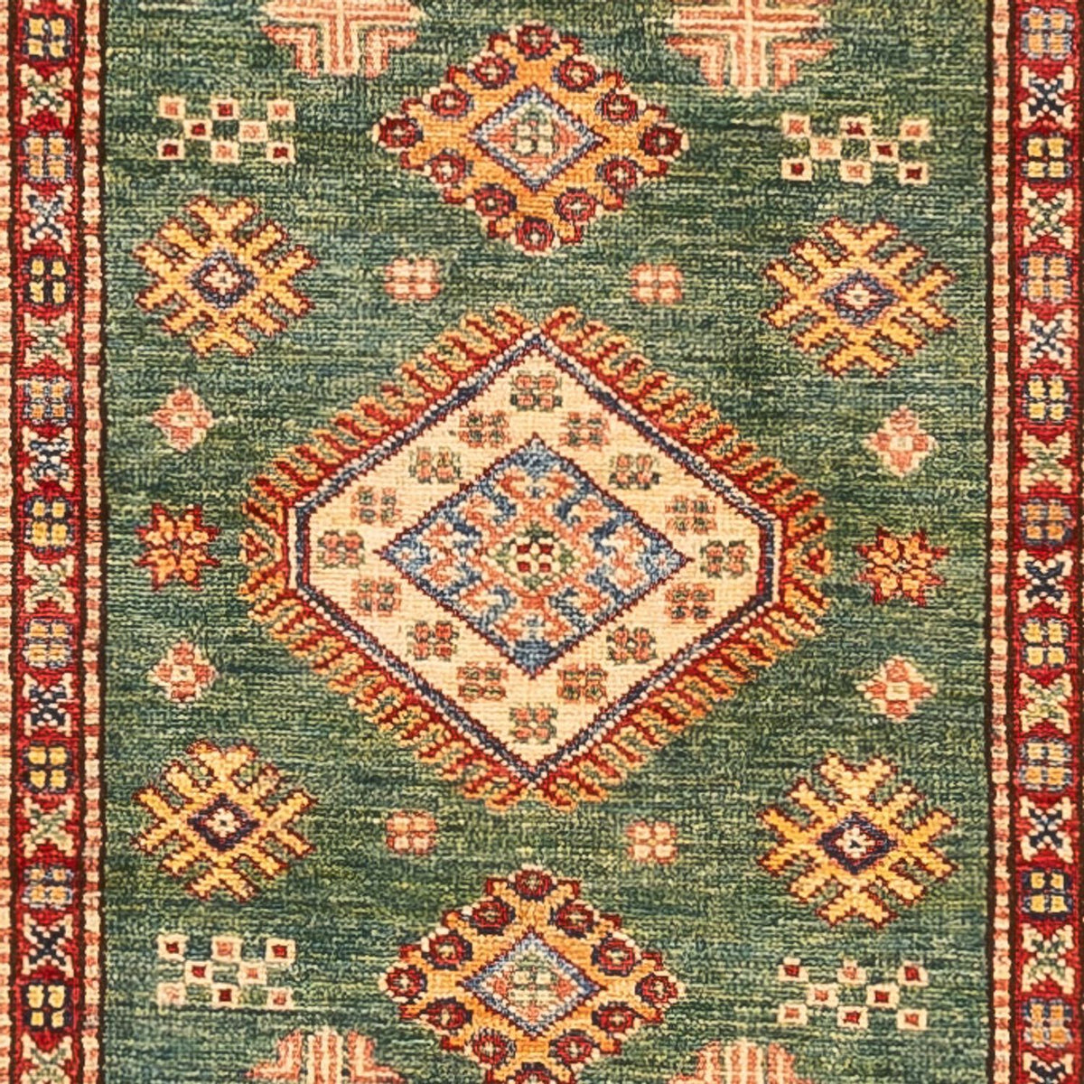 Runner Ziegler Carpet - Kazak - 302 x 78 cm - grön