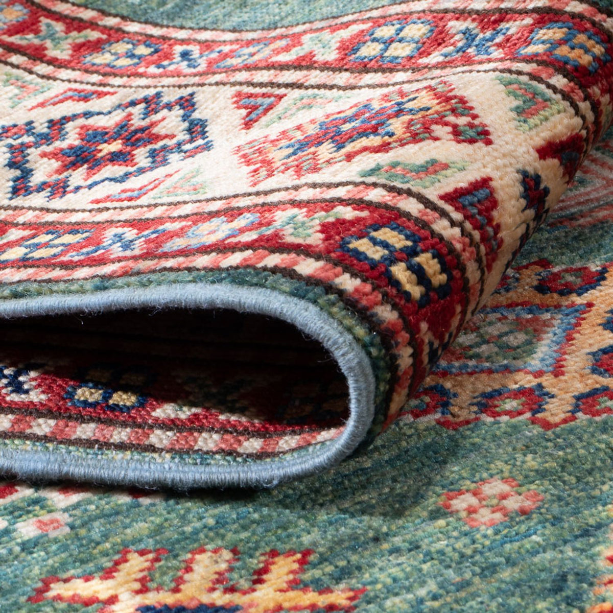 Runner Ziegler Carpet - Kazak - 302 x 78 cm - grön