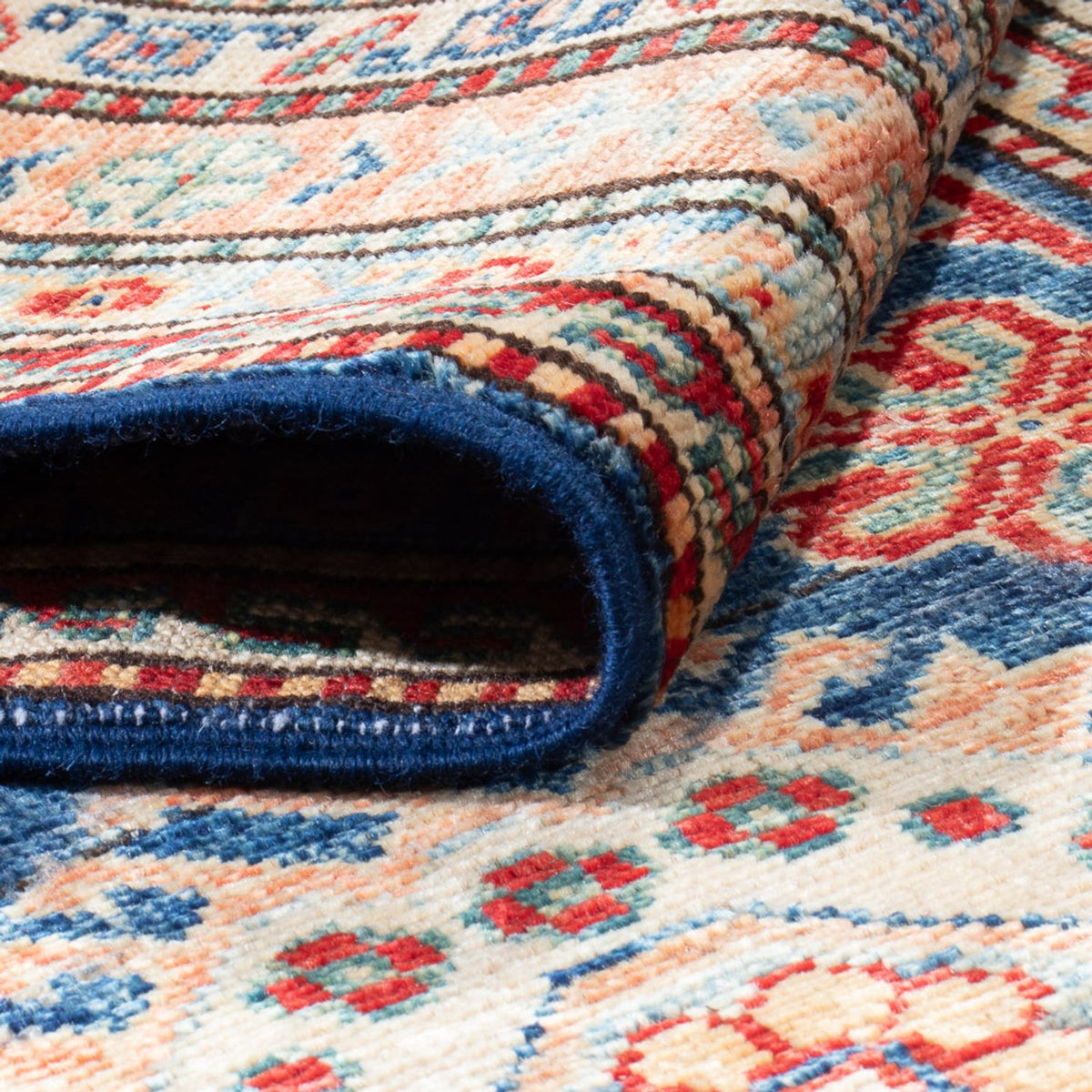 Runner Ziegler Carpet - Kazak - 304 x 80 cm - mörkblå