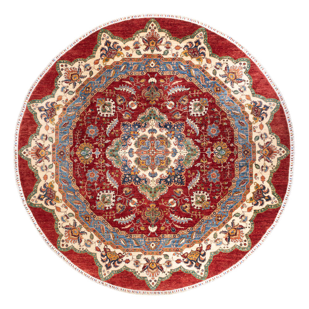 Ziegler Carpet - Kazak runt  - 302 x 297 cm - flerfärgad