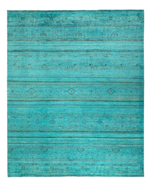 Ziegler Carpet - Modern - Vintage / färgad - 248 x 202 cm - turkos