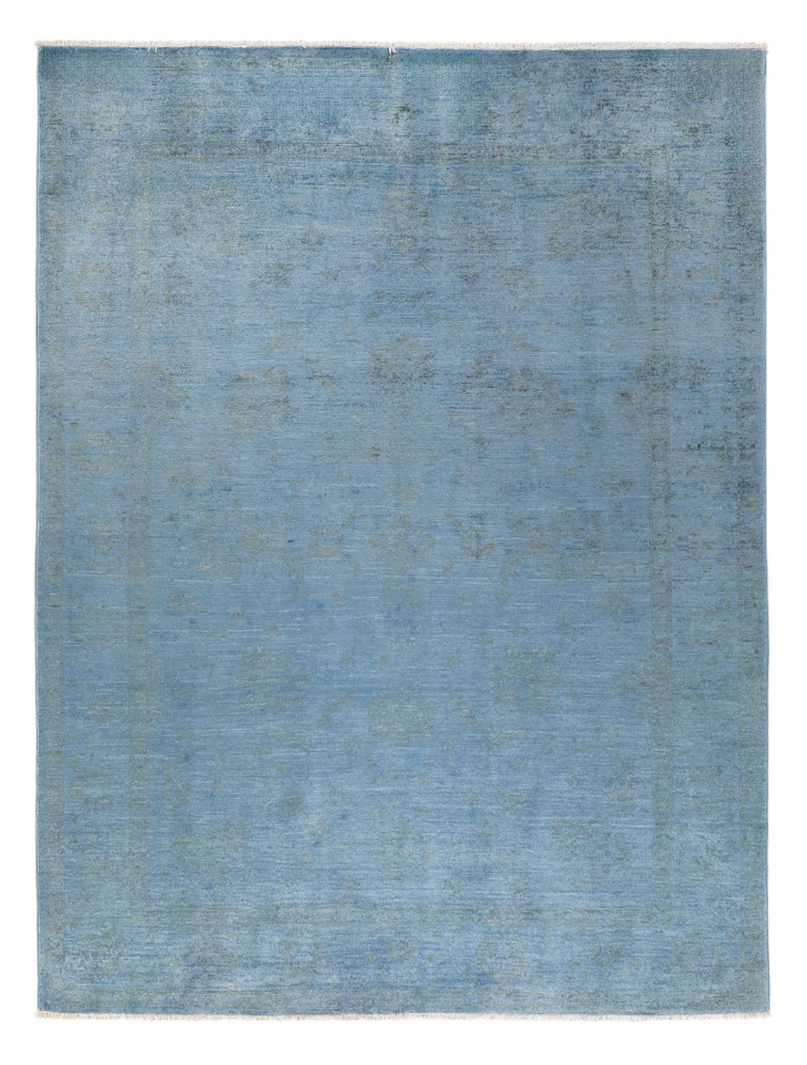 Ziegler Carpet - Modern - Vintage / färgad - 231 x 169 cm - havsblått