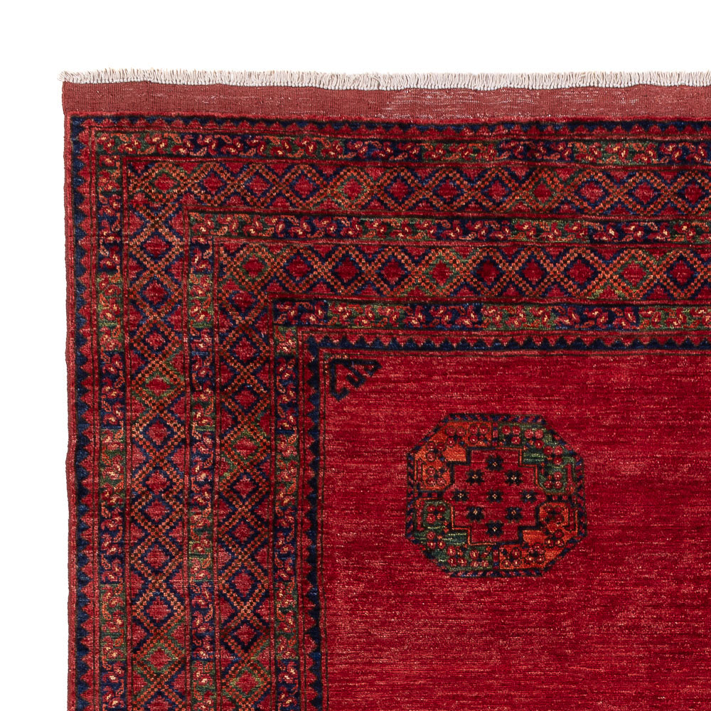 Afghansk matta - Kunduz - 312 x 258 cm - röd