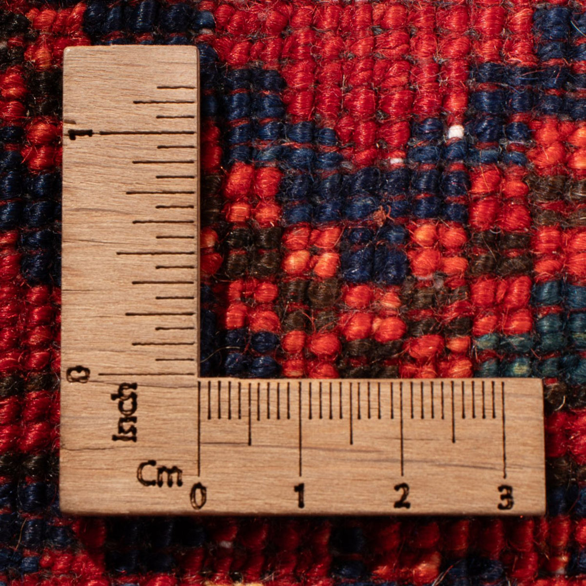 Afghansk matta - 297 x 256 cm - röd