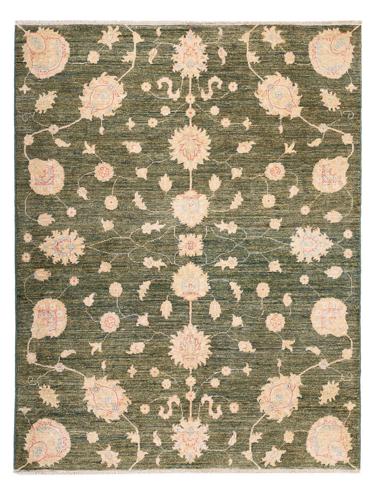Ziegler Carpet - Modern - 200 x 151 cm - olivgrön