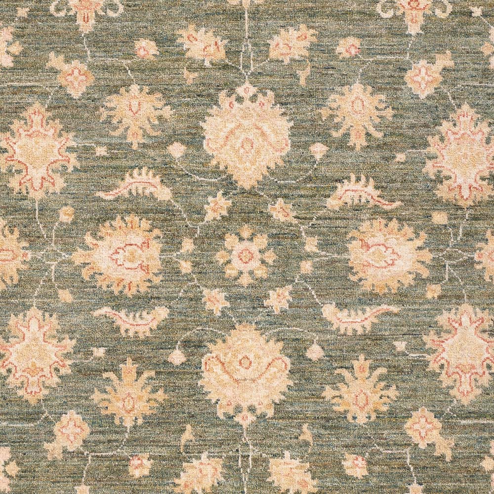 Ziegler Carpet - 202 x 155 cm - olivgrön