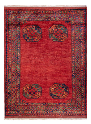 Afghansk matta - Kunduz - 205 x 158 cm - röd