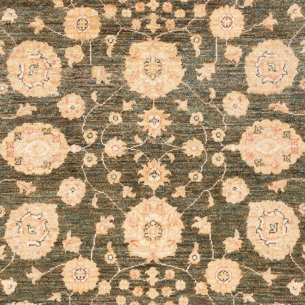 Ziegler Carpet - 198 x 154 cm - olivgrön