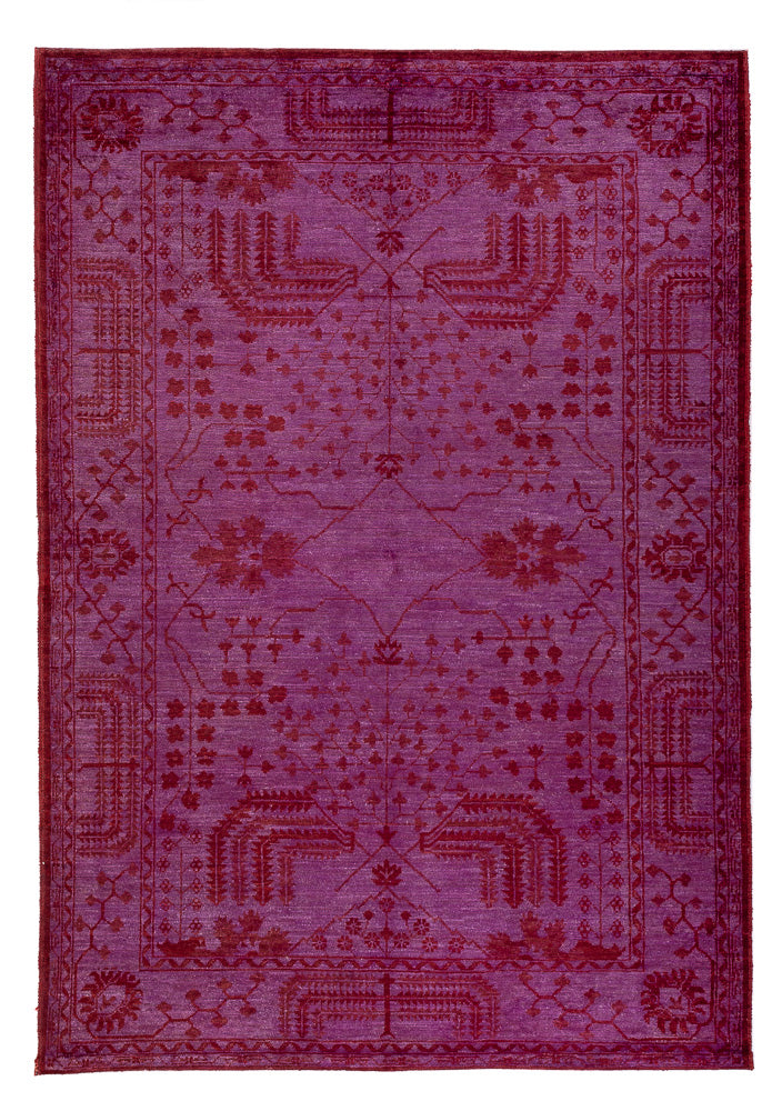 Ziegler Carpet - Modern - Vintage / färgad - 197 x 139 cm - lila