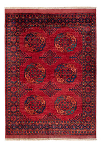 Afghansk matta - Kunduz - 205 x 153 cm - röd