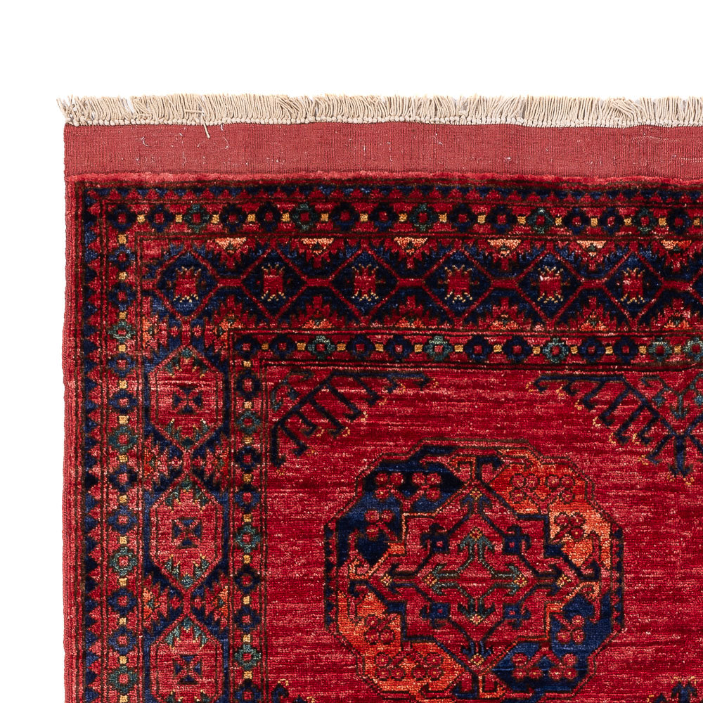 Afghansk matta - Kunduz - 205 x 153 cm - röd