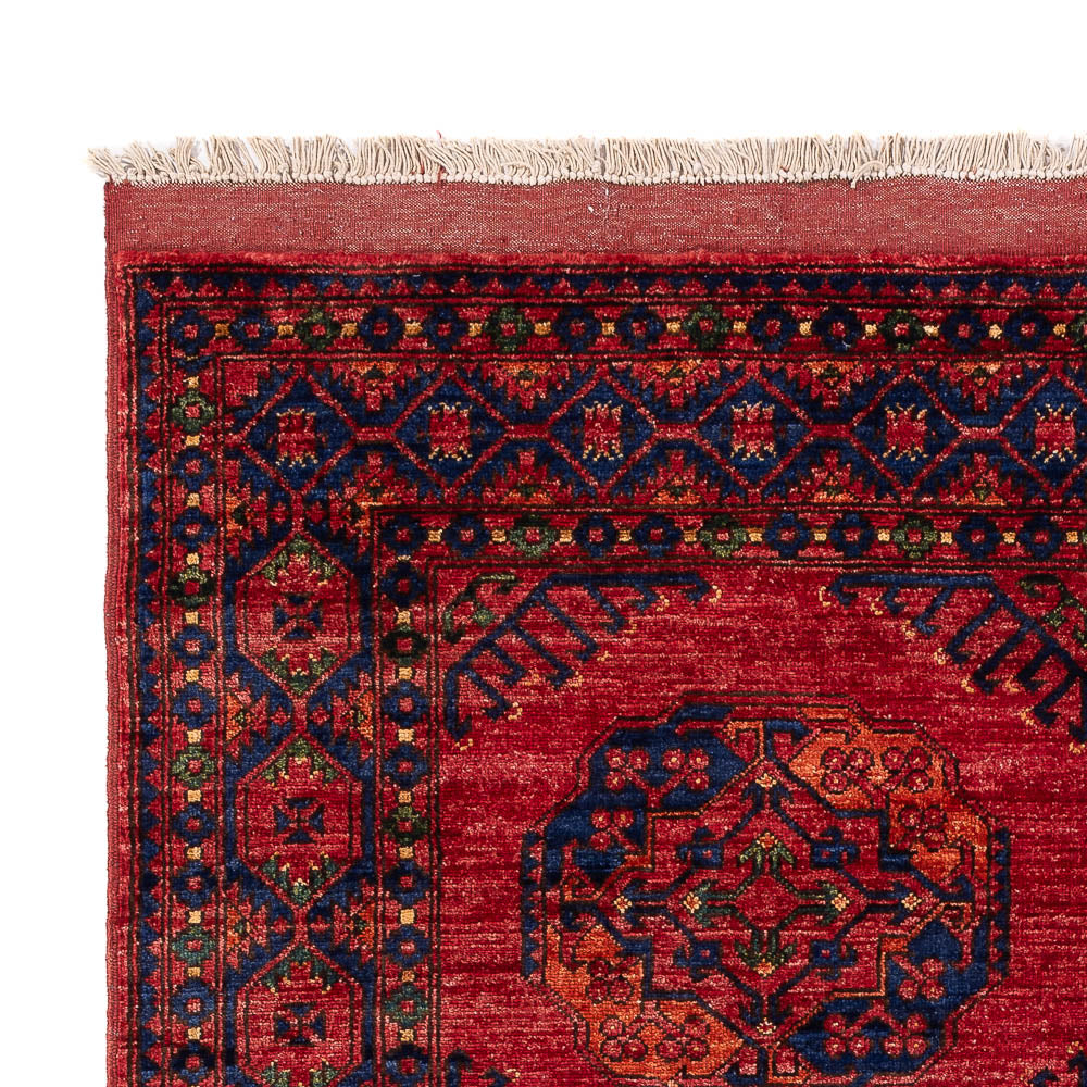 Afghansk matta - Kunduz - 204 x 151 cm - röd