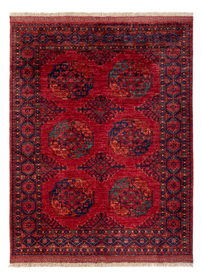 Afghansk matta - Kunduz - 200 x 155 cm - röd