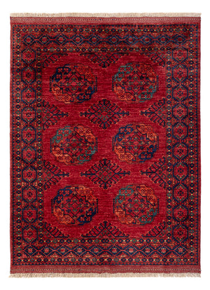 Afghansk matta - Kunduz - 200 x 155 cm - röd