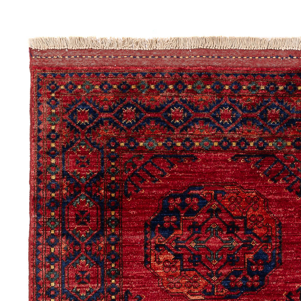 Afghansk matta - Kunduz - 200 x 155 cm - röd