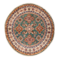 Ziegler Carpet - Kazak runt  - 151 x 147 cm - grön