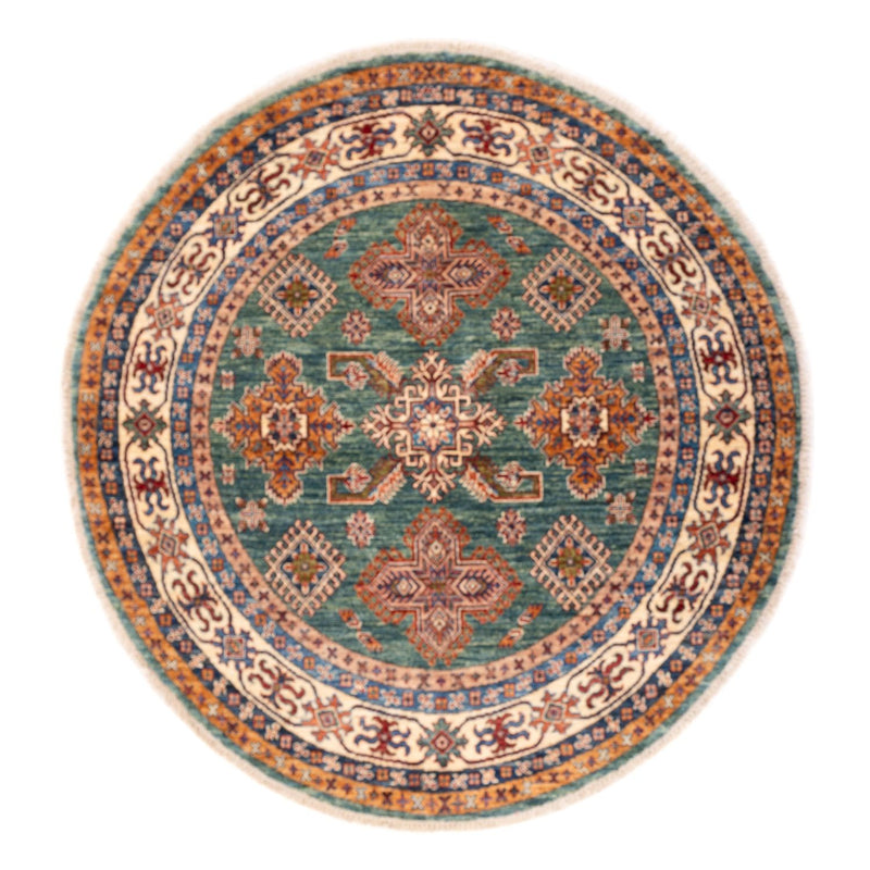 Ziegler Carpet - Kazak runt  - 151 x 147 cm - grön